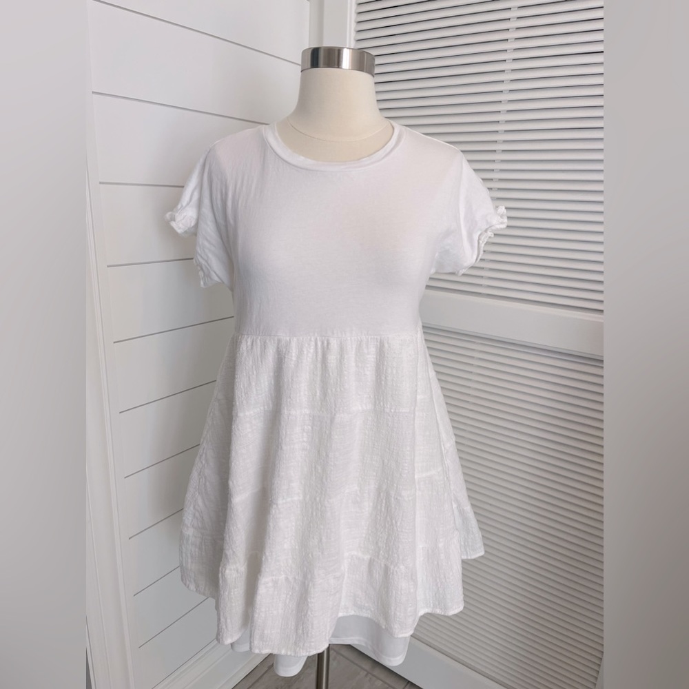 white dress shirt men Quattro Flex Dress Shirt with Button Down Collar White 3XL / White main image 1